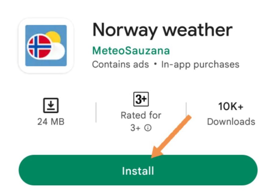 norway weather app