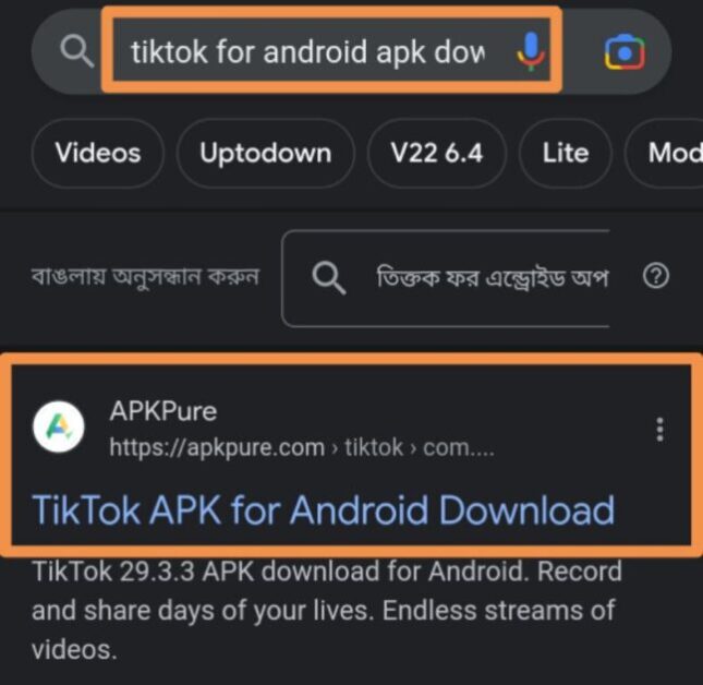 how to download tiktok app without play store