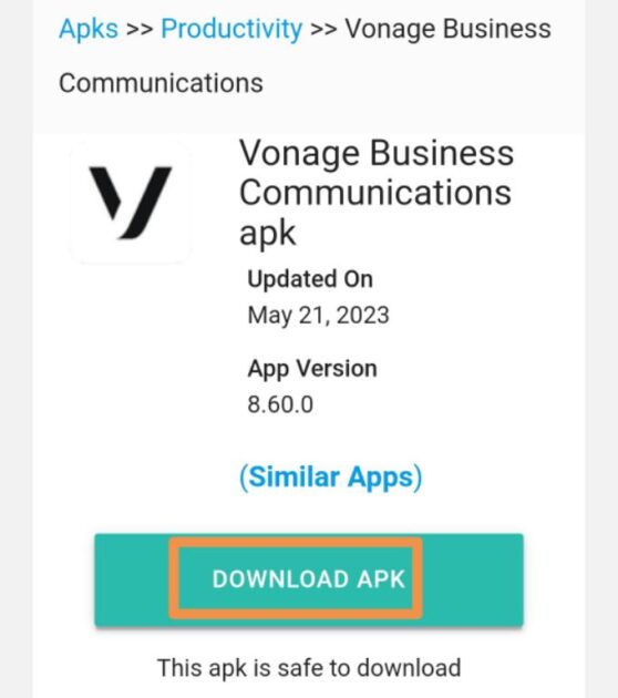 vonage business apps